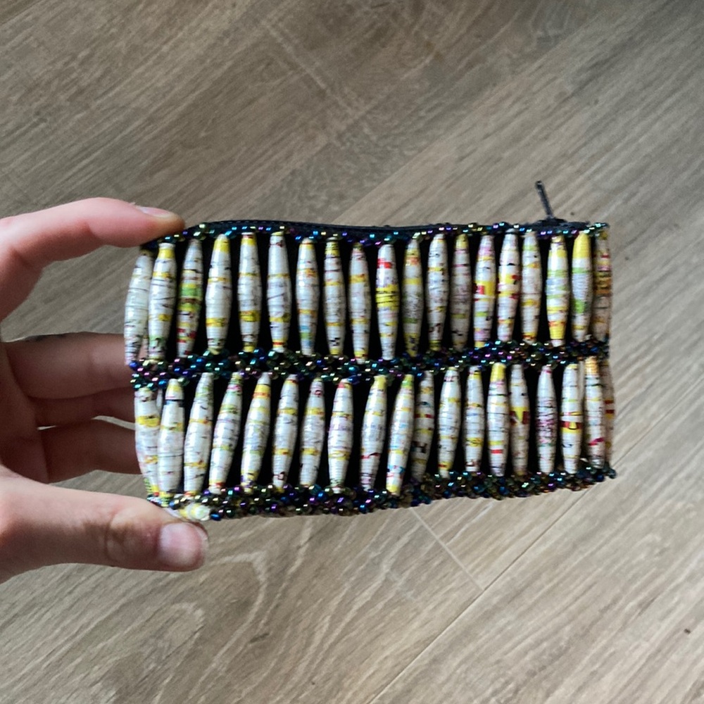 Handmade change purse. Multi color